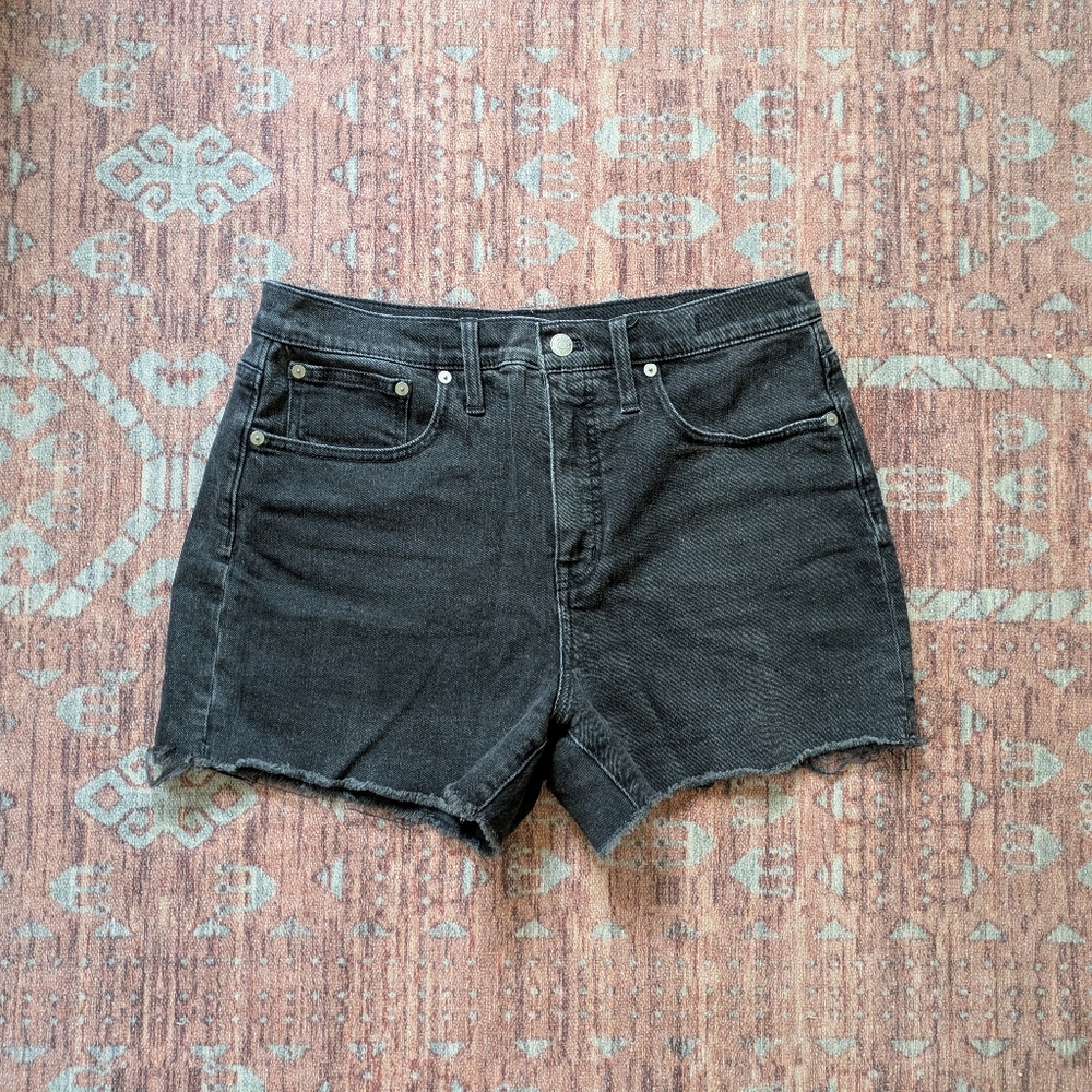 Madewell High Rise Denim Short Faded Black 🖤